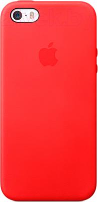 Чехол-накладка Apple iPhone 5s Case MF046ZM/A (красный) - общий вид на телефоне