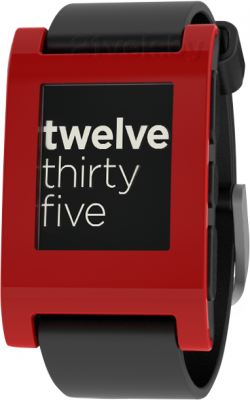 Умные часы Pebble Technology Smartwatch (Black-Red) - общий вид