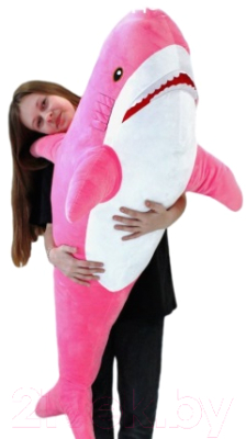 Мягкая игрушка SunRain Акула 150см (розовый)