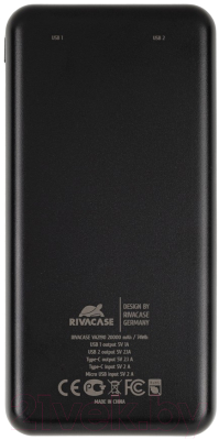 Изображение товара Портативное зарядное устройство Rivacase VA2190 20000mAh (черный)