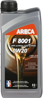 Моторное масло Areca F8001 0W20 / 051558 (1л)