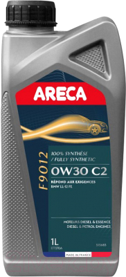 Моторное масло Areca F9012 0W30 / 051568 (1л)
