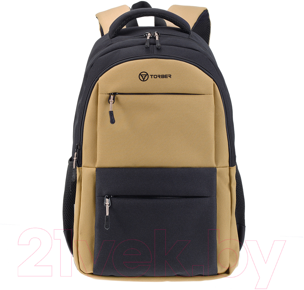 Школьный рюкзак Torber Class X / T2602-22-BEI-BLK