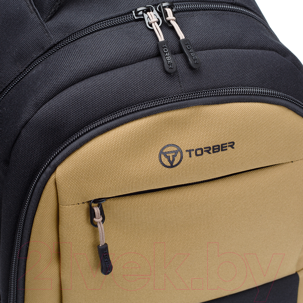 Школьный рюкзак Torber Class X / T2602-22-BEI-BLK