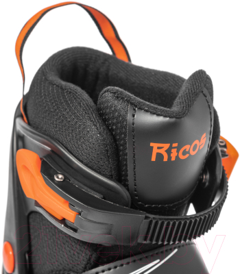 Роликовые коньки Ricos Stream PW-153B M (р-р 37-40, черный/оранжевый)