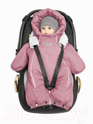 Комбинезон-трансформер детский Amarobaby Snowy Travel / AB-OD21-6105-RO-80 (розовый, р. 80)