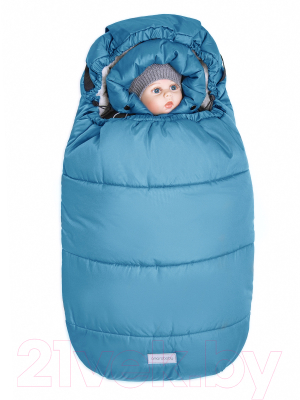 Конверт детский Amarobaby Snowy Travel / AMARO-6101-SG (серо-голубой)