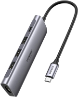 USB-хаб Ugreen CM136 / 70495 (серый космос) - 