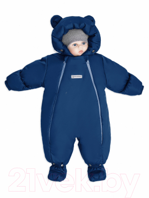 Конверт детский Amarobaby Snowy Travel / AMARO-6101-TSI (темно-синий)