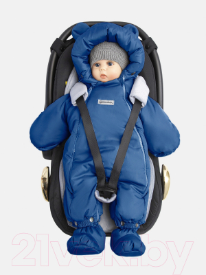 Конверт детский Amarobaby Snowy Travel / AMARO-6101-TSI (темно-синий)