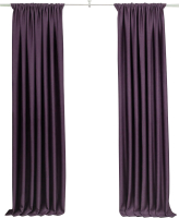 Шторы Модный текстиль 112MT391011 (250x150, 2шт, фиолетовый) - 