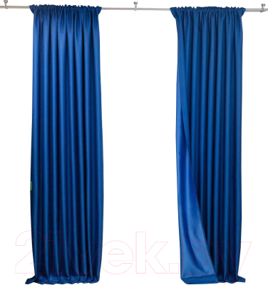 Изображение товара Комплект штор Модный текстиль 112MT3910D6 (250x150, 2шт, васильковый)
