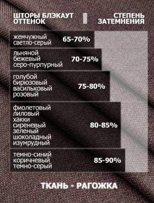 Изображение товара Штора Модный текстиль 112MT391001-1 (250x150, жемчужный)