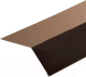 Планка карнизная Технониколь Для гибкой черепицы 75x50x5x2000 RAL 8017 (коричневый) - 