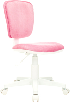 Кресло детское Бюрократ CH-W204NX (розовый Velvet 36/пластик белый) - 