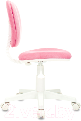 Кресло детское Бюрократ CH-W204NX (розовый Velvet 36/пластик белый)