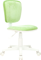 Кресло детское Бюрократ CH-W204NX (светло-зеленый Velvet 81/пластик белый) - 