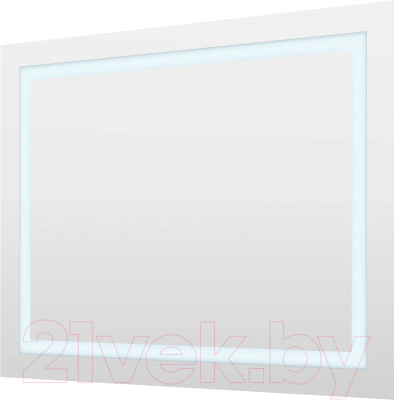 Зеркало Пекам Astra 1 80x60 / astra1-80x60dcl (с подсветкой, сенсором на взмах руки, часами)