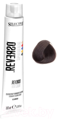 Крем-краска для волос Selective Professional Reverso Superfood 5.06 / 89506 (100мл, светло-каштановый семена чиа)
