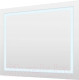Зеркало Пекам Astra 1 80x60 / astra1-80x60dpcl (с подсветкой, сенсором на взмах руки, часами и подогревом) - 