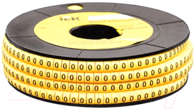 Изображение товара Маркер кабельный IEK МК0-1.5мм "0" / UMK00-0 (1000шт)