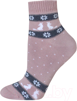 Изображение товара Носки Брестские Arctic 1407 рис. 513 (р.25, серо-розовый)