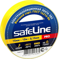 Изолента Safeline 15ммx10м 12120 (желтый) - 