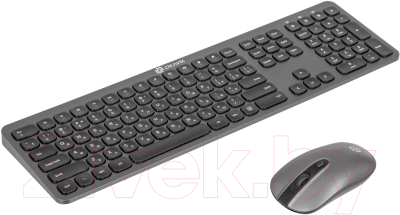 Клавиатура+мышь Oklick 300M (серый/черный)