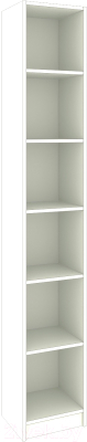 Стеллаж Кортекс-мебель Бинго 30x202 (белый)