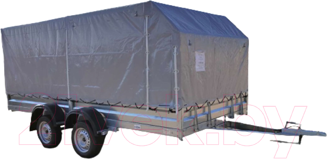 Прицеп для автомобиля Avtos A40U2B (4000x2000x300, R16, ресс. 3302 ГАЗ-1лист, тент 800мм, 2ос)