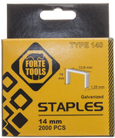 

Скобы Forte Tools, 140/14мм 1014HD