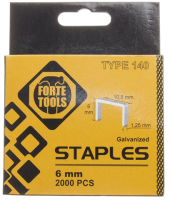 

Скобы Forte Tools, 140/6мм 1006HD