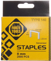 

Скобы Forte Tools, 140/8мм 1008HD