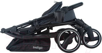 Детская прогулочная коляска INDIGO Sigma Lux (темно-серый)