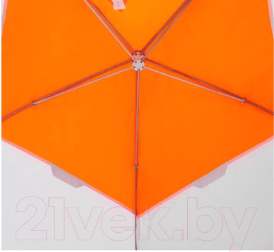 Палатка Пингвин Shelters Shelters MrFisher двухместная, зонт / 5279153 (белый/оранжевый)