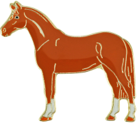 

Значок HappyROSS, Лошадь в белых носочках / 41333/BB