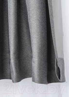 Штора Модный текстиль 112MT391019 (260x150, темно-серый)