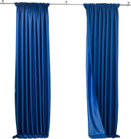 Шторы Модный текстиль 112MT3910D6 (250x200, 2шт, васильковый) - 