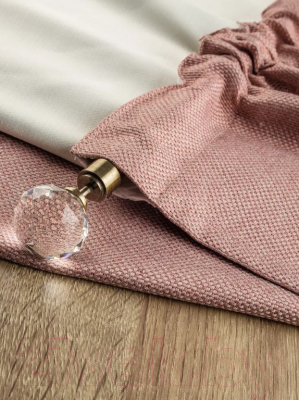 Шторы Модный текстиль 112MT391016 (250x200, 2шт, розовый)