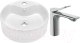 Миниатюра изображения товара Умывальник со смесителем Invena Rondi CE-20-001-W + Odra 63050