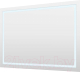 Зеркало Пекам Astra 1 120x80 / astra1-120x80dcl (с сенсором на взмах руки и часами) - 