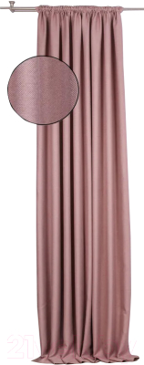 Штора Модный текстиль 112MT391016 (260x200, розовый)