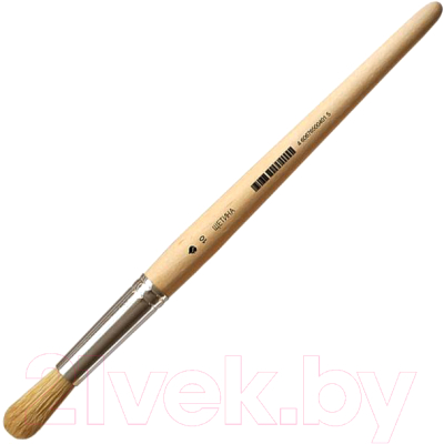 Изображение товара Кисть для рисования Художественные материалы Щетина №10 С-2010 (круглая)