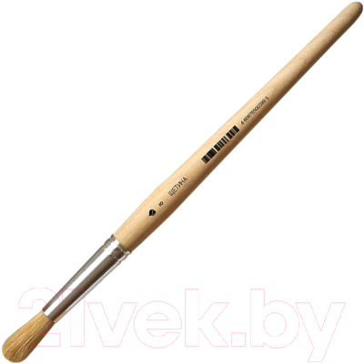 Изображение товара Кисть для рисования Художественные материалы Щетина №8 С-2008 (круглая)