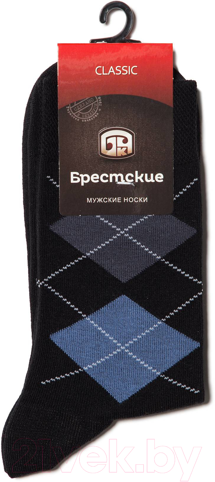Носки Брестские Classic 2122 рис. 016 (р.27, черный) — фото 2