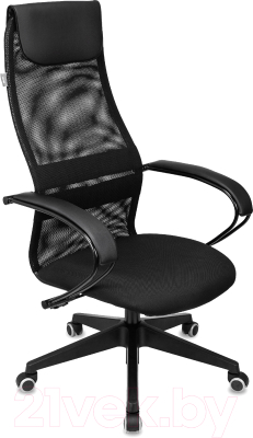 Кресло офисное Бюрократ CH-607 (черный TW-01/сетка)
