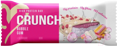 BootyBar Crunch Бабл Гам (60гр) Протеиновые конфеты купить в Минске ...