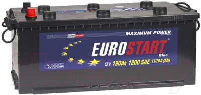 Изображение товара Автомобильный аккумулятор Eurostart Blue Professional L+ (190 А/ч)