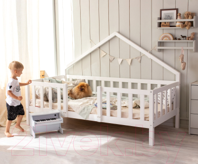 Стилизованная кровать детская Millwood SweetDreams 2110 90x200 (сосна белая)