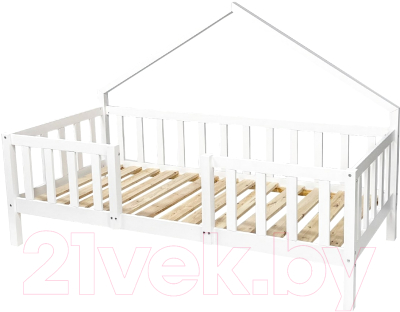 Стилизованная кровать детская Millwood SweetDreams 2110 90x160 (сосна белая)